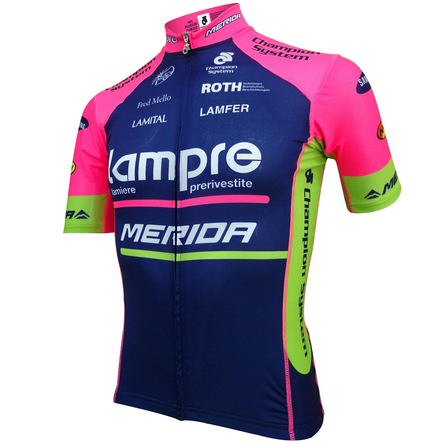Lampre-Merida Mens Short Sleeve Jersey (Club Cut)